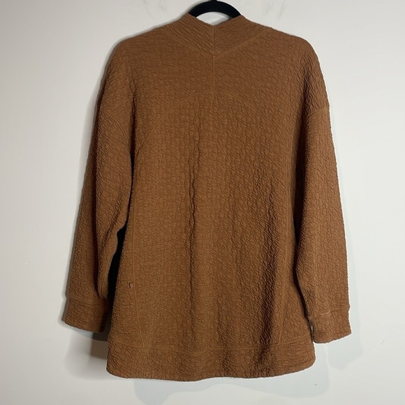 Lululemon | Women’s Rippled V-Neck Pullover Copper Brown Size 4 - Picture 6 of 7